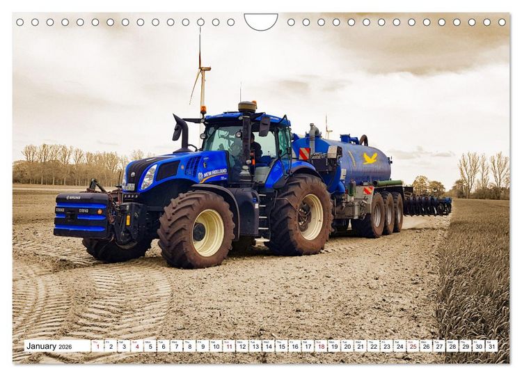 Produktbild: The fascination of agricultural machinery (Wall Calendar 2026 DIN A4 landscape), CALVENDO 12 Month Wall Calendar