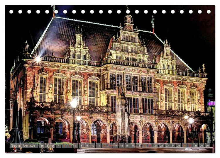 Produktbild: Bremer Perspektiven (Tischkalender 2026 DIN A5 quer), CALVENDO Monatskalender