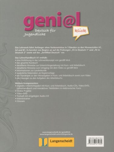 Produktbild: Geni@l Klick A1: Lehrerhandbuch mit integrierten Kursbuch