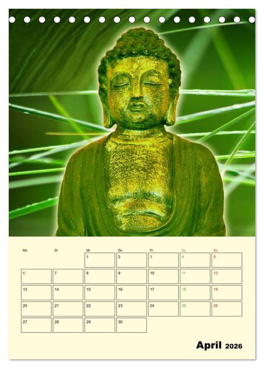 Produktbild: Buddhismus (Tischkalender 2026 DIN A5 hoch), CALVENDO Monatskalender