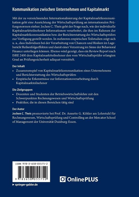 Produktbild: Kommunikation zwischen Unternehmen und Kapitalmarkt