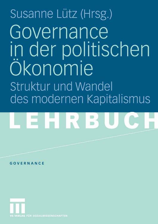 Produktbild: Governance in der politischen &Ouml;konomie