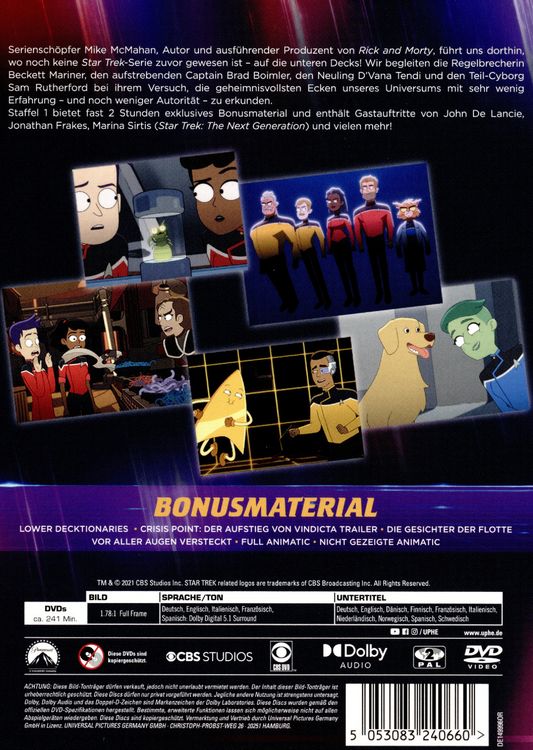 Produktbild: STAR TREK: Lower Decks - Staffel 1 [2 DVDs]