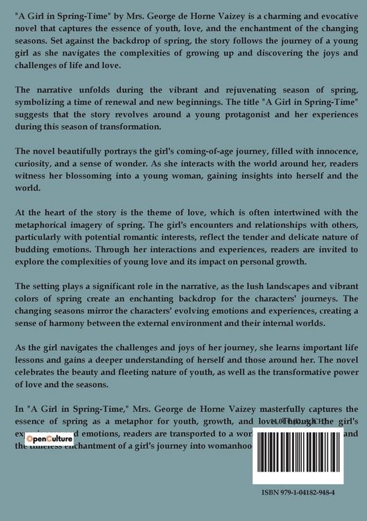 Produktbild: A Girl in Spring-Time