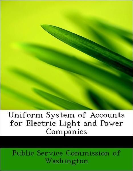 Produktbild: Public Service Commission of Washington: Uniform System of A