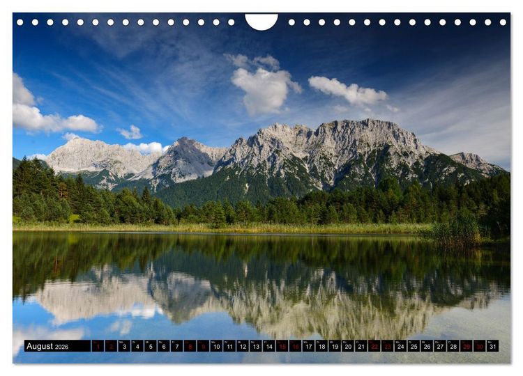 Produktbild: Seen im Werdenfelser Land (Wandkalender 2026 DIN A4 quer), CALVENDO Monatskalender