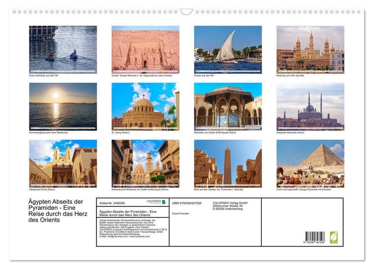 Produktbild: &Auml;gypten Abseits der Pyramiden - Eine Reise durch das Herz des Orients (Wandkalender 2027 DIN A2 quer), CALVENDO Monatskalender