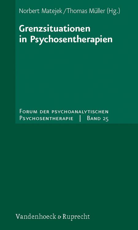 Produktbild: Grenzsituationen in Psychosentherapien