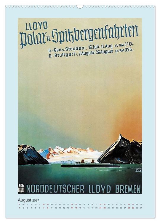 Produktbild: Von Bremen in die Welt - Reisen nach &Uuml;bersee zu Beginn des 20. Jahrhunderts (Wandkalender 2027 DIN A2 hoch), CALVENDO Monatskalender