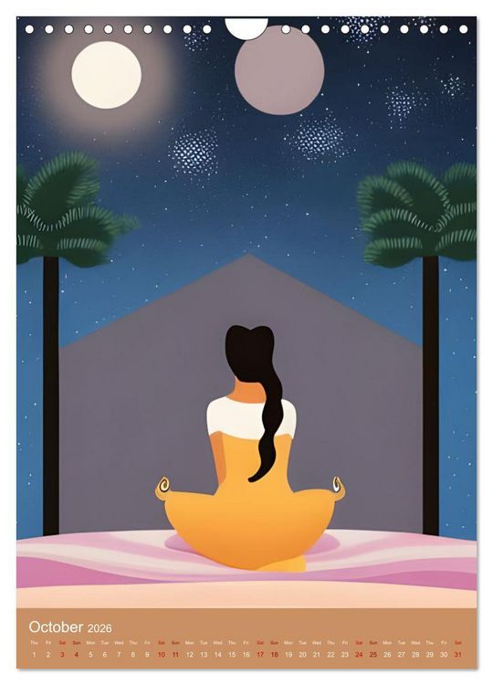 Produktbild: Meditation Unites (Wall Calendar 2026 DIN A4 portrait), CALVENDO 12 Month Wall Calendar