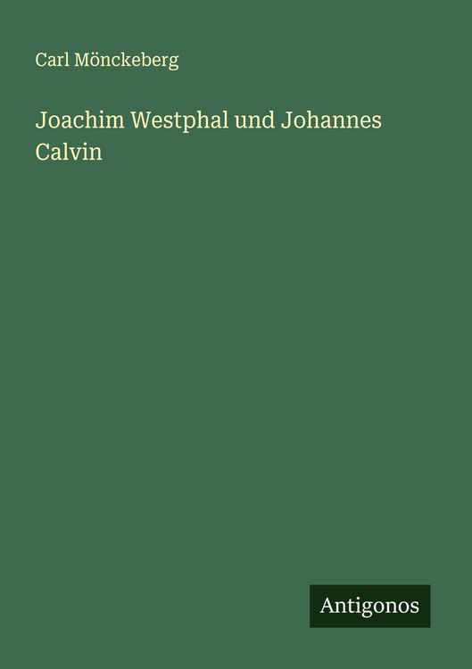 Produktbild: Joachim Westphal und Johannes Calvin