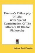 Produktbild: Thoreau's Philosophy of Life: With Special Consideration of the Influence of Hindoo Philosophy