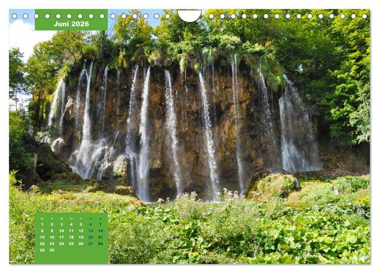 Produktbild: Erlebe mit mir die Wasserwelt der Plitvicer Seen (Wandkalender 2026 DIN A4 quer), CALVENDO Monatskalender