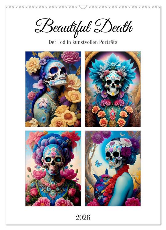 Produktbild: Beautiful Death (Wandkalender 2026 DIN A2 hoch), CALVENDO Monatskalender