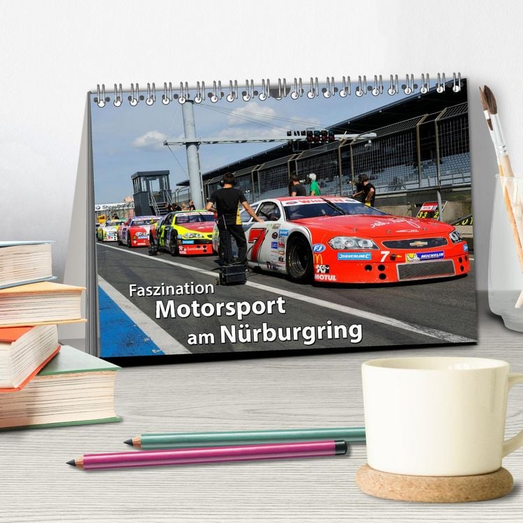 Produktbild: Faszination Motorsport am N&uuml;rburgring (Tischkalender 2026 DIN A5 quer), CALVENDO Monatskalender