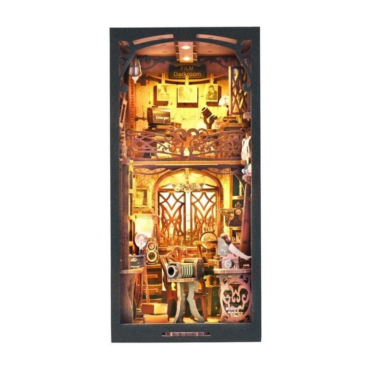 Produktbild: FiguredArt YM02 - DIY Book Nook, Dunkelkammer, Puzzle 168 Teile, Miniatur-Diorama