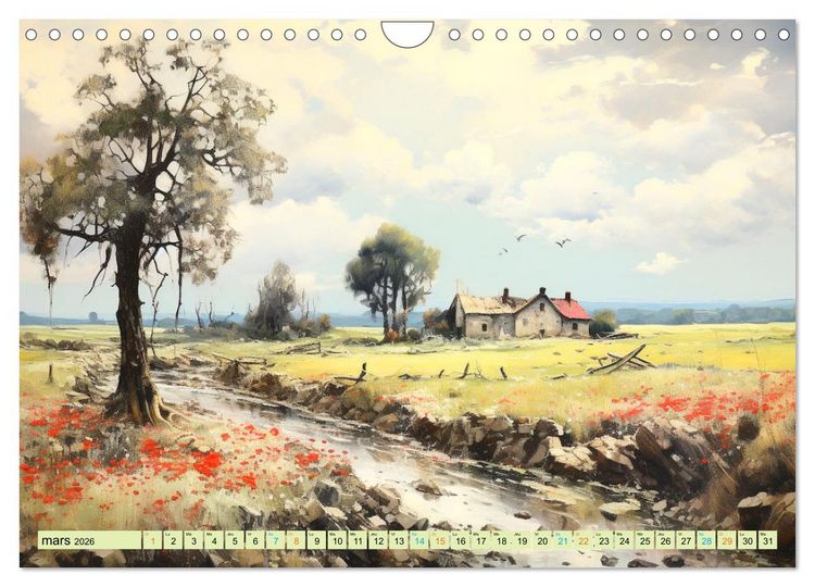 Produktbild: Une vie &agrave; la campagne (Calendrier mural 2026 DIN A4 vertical), CALVENDO calendrier mensuel