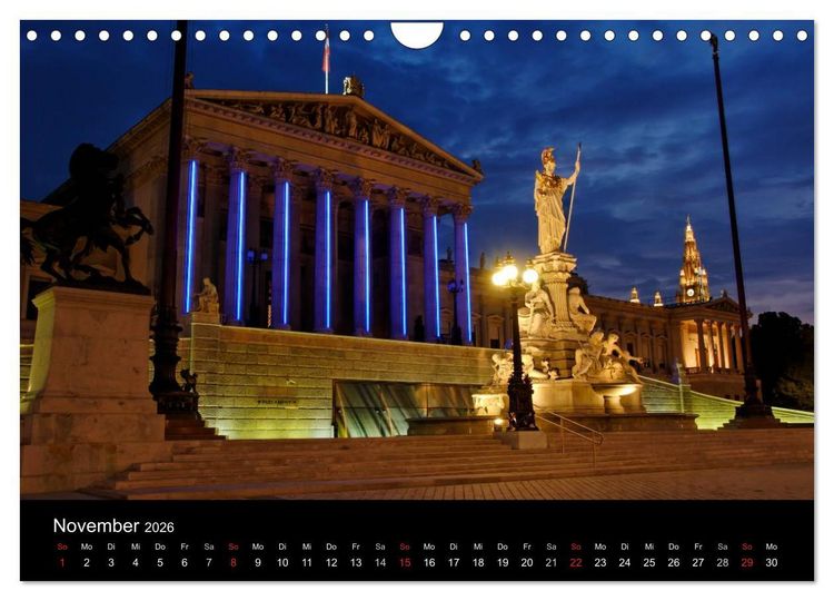 Produktbild: Wien (Wandkalender 2026 DIN A4 quer), CALVENDO Monatskalender
