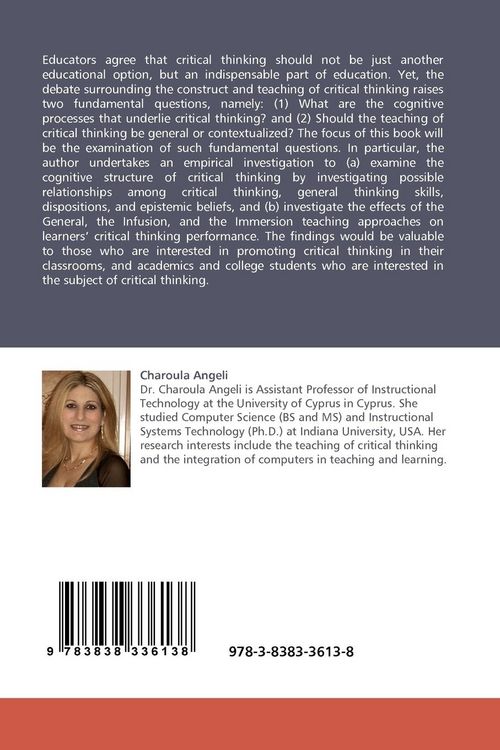 Produktbild: Instructional Strategies for Teaching Critical Thinking