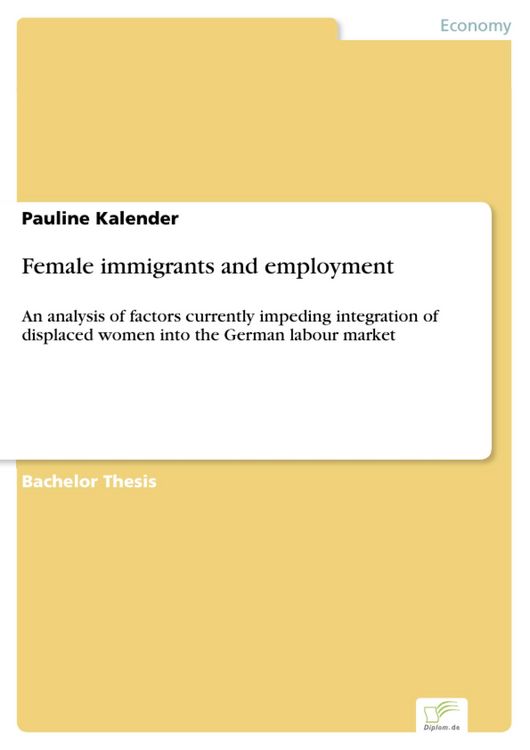 Produktbild: Female immigrants and employment