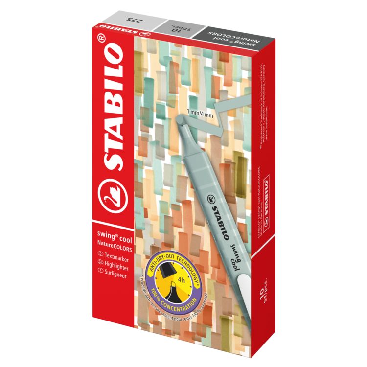 Produktbild: Textmarker STABILO&reg; swing&reg; cool NatureCOLORS
