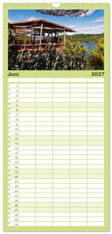 Produktbild: Familienplaner 2027 - Albanien. Eine Entdeckungsreise. mit 5 Spalten (Wandkalender, 21 x 45 cm) CALVENDO