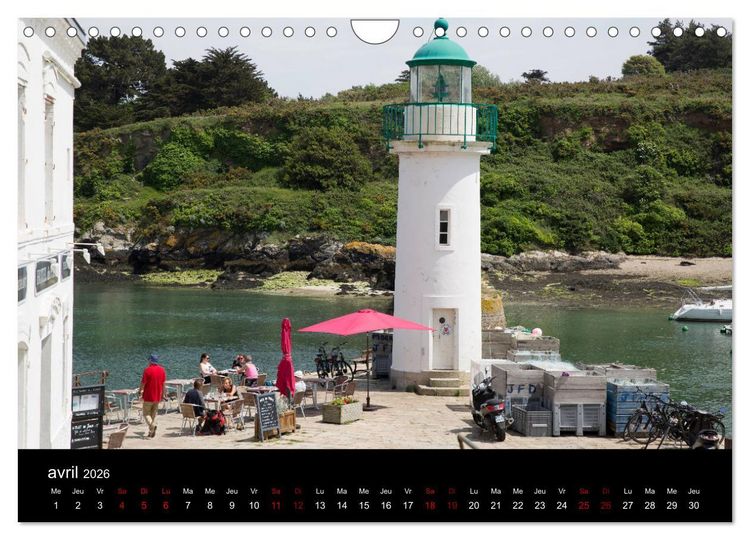 Produktbild: Belle-&Icirc;le, la belle (Calendrier mural 2026 DIN A4 vertical), CALVENDO calendrier mensuel
