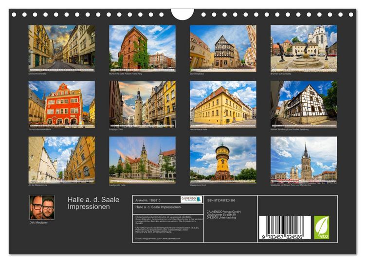 Produktbild: Halle a. d. Saale Impressionen (Wandkalender 2026 DIN A4 quer), CALVENDO Monatskalender