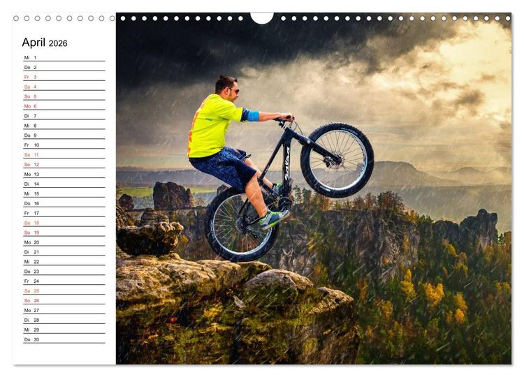 Produktbild: Mountainbike Trails (Wandkalender 2026 DIN A3 quer), CALVENDO Monatskalender