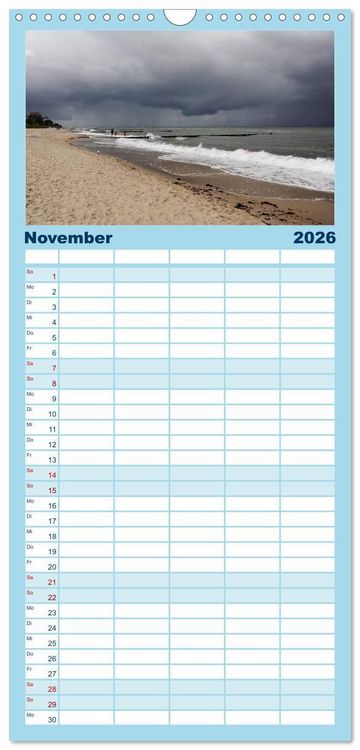Produktbild: Familienplaner 2026 - K&uuml;hlungsborn mit 5 Spalten (Wandkalender, 21 x 45 cm) CALVENDO