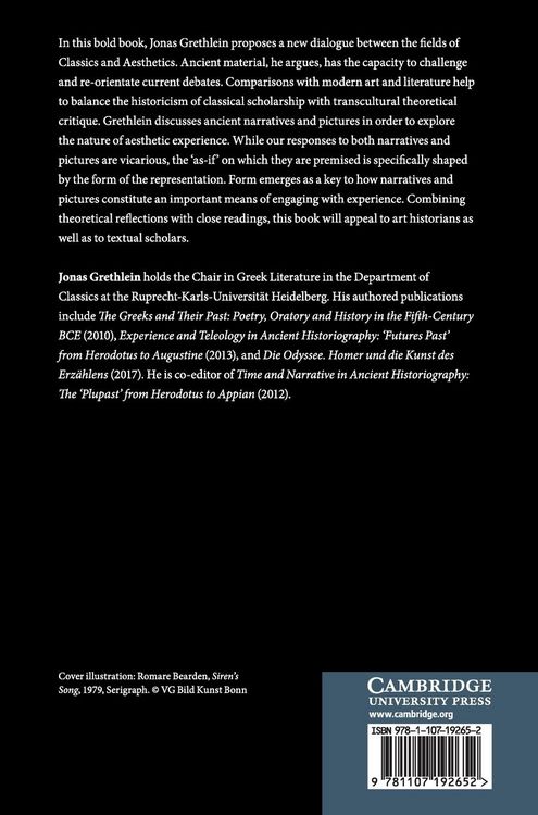 Produktbild: Aesthetic Experiences and Classical Antiquity