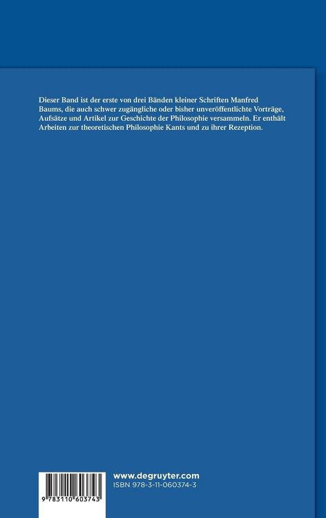 Produktbild: Kleine Schriften. Band 1