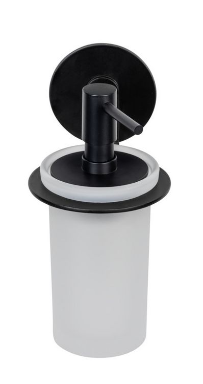 Produktbild: Turbo-Loc&reg; Seifenspender Mod. Bivio Black matt, aus satiniertem Glas