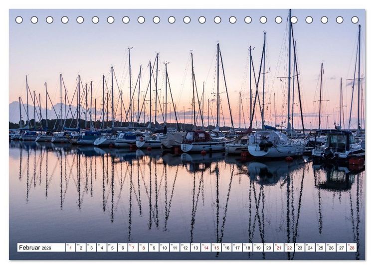 Produktbild: Faszination Segeln - An der Flensburger F&ouml;rde (Tischkalender 2026 DIN A5 quer), CALVENDO Monatskalender