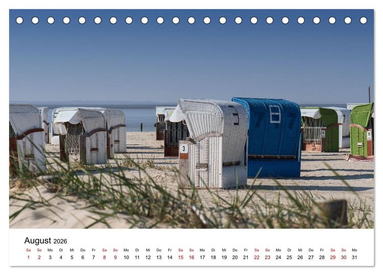 Produktbild: Ostfriesland - Ein Jahr in Bildern (Tischkalender 2026 DIN A5 quer), CALVENDO Monatskalender