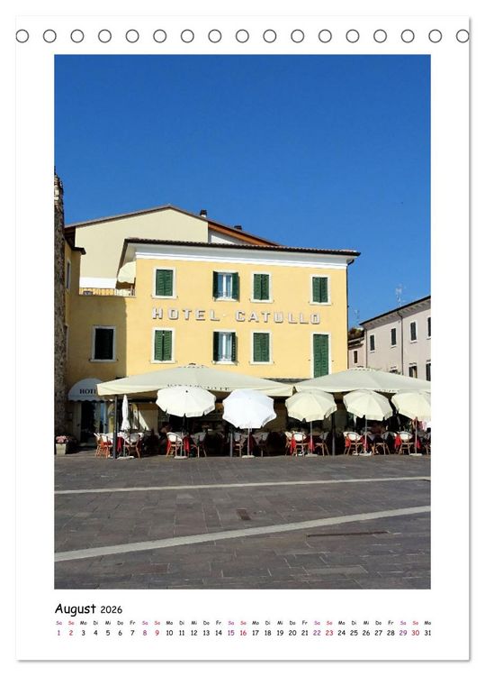 Produktbild: LAKE GARDA DerGardasee: Sirmione und Bardolino (Tischkalender 2026 DIN A5 hoch), CALVENDO Monatskalender