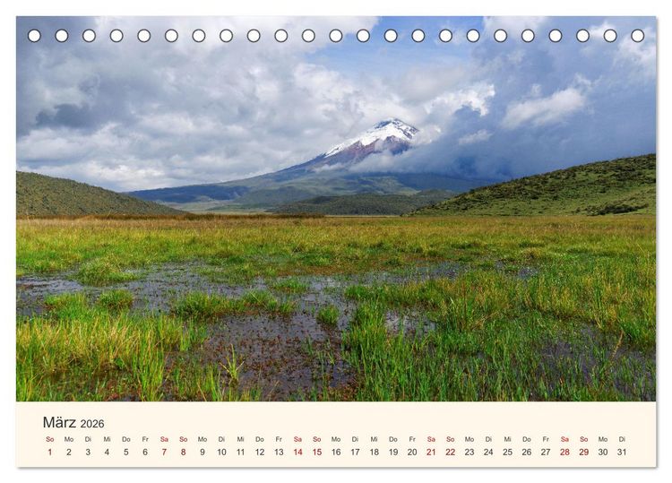 Produktbild: Entdecke Ecuador (Tischkalender 2026 DIN A5 quer), CALVENDO Monatskalender