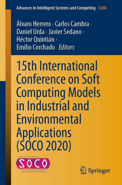 Produktbild: 15th International Conference on Soft Computing Models in Industrial and Environmental Applications (SOCO 2020)