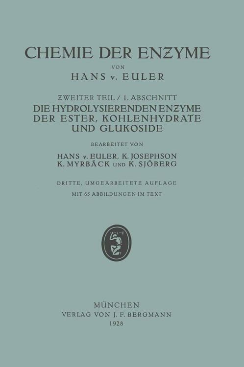 Produktbild: Die Hydrolisierenden Enzyme der Ester, Kohlenhydrate und Glukoside