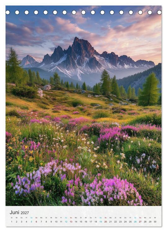 Produktbild: Alpenzauber (Tischkalender 2027 DIN A5 hoch), CALVENDO Monatskalender
