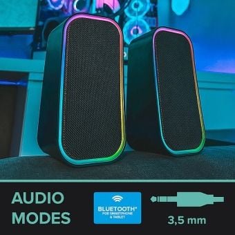 Produktbild: SPEEDLINK TOKEN RGB Gaming Stereo Speaker, black