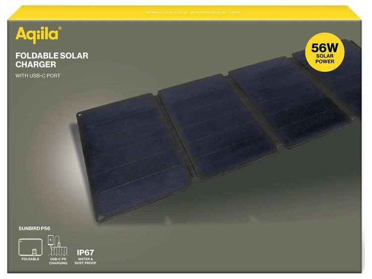 Produktbild: Aqiila P56 AQSCP56SUN017 Solar-Ladeger&auml;t 56W