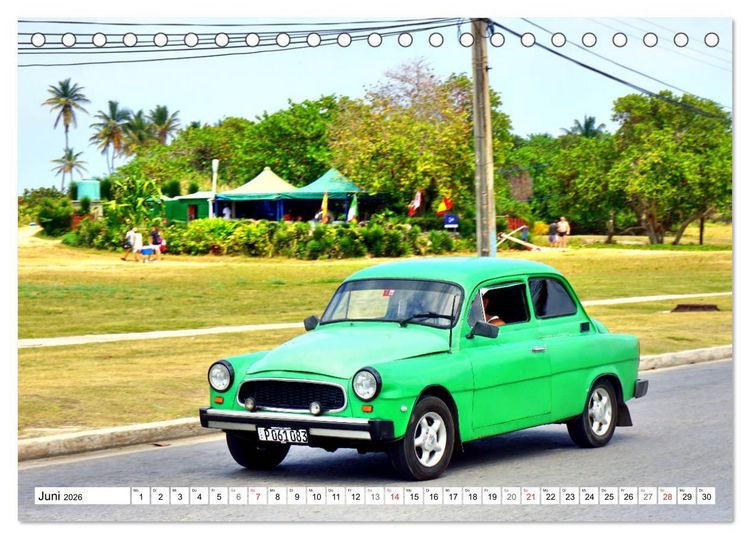 Produktbild: SKODA IN KUBA - Oldtimer der CSSR (Tischkalender 2026 DIN A5 quer), CALVENDO Monatskalender