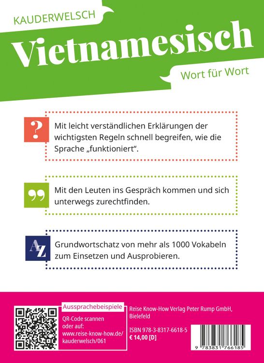 Produktbild: Reise Know-How Sprachf&uuml;hrer Vietnamesisch - Wort f&uuml;r Wort