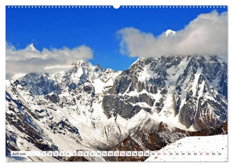 Produktbild: MANASLU HIMAL gewaltige Bergriesen (hochwertiger Premium Wandkalender 2026 DIN A2 quer), Kunstdruck in Hochglanz