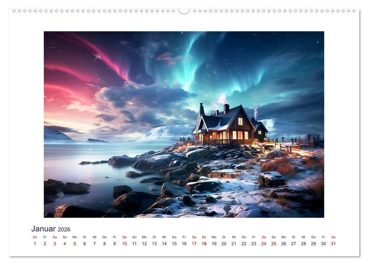 Produktbild: Faszinierender Norden (hochwertiger Premium Wandkalender 2026 DIN A2 quer), Kunstdruck in Hochglanz