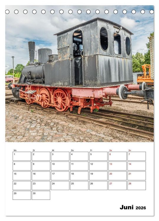 Produktbild: Klein- und Privatbahn Museum Gramzow (Tischkalender 2026 DIN A5 hoch), CALVENDO Monatskalender