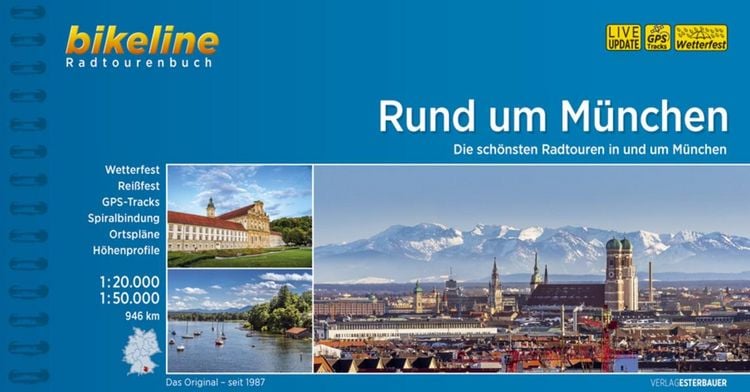 Produktbild: Bikeline Radatlas M&uuml;nchen 1 : 50 000