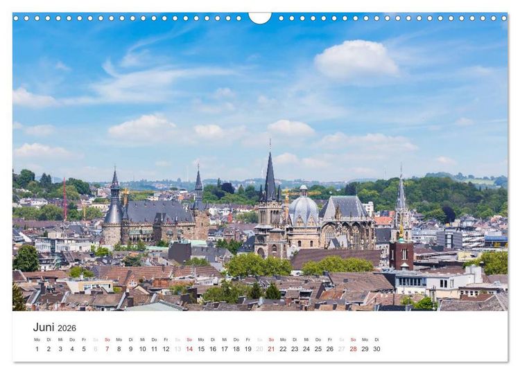 Produktbild: Aachener Dom - Weltkulturdenkmal (Wandkalender 2026 DIN A3 quer), CALVENDO Monatskalender