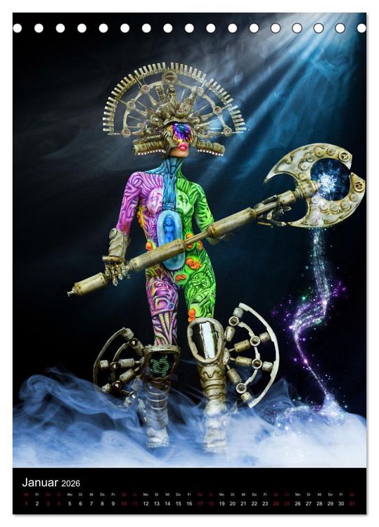 Produktbild: World Bodypainting Festival: Generation NEXT (Tischkalender 2026 DIN A5 hoch), CALVENDO Monatskalender